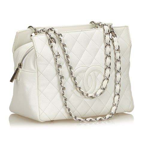 white leather vintage chanel bag disintegrate|Chanel leather bag.